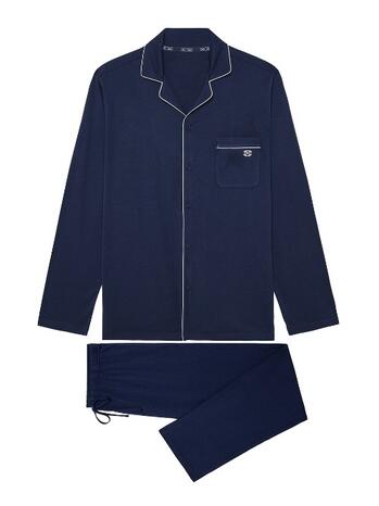 HOM Rafael Long Sleepwear Navy