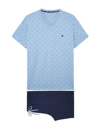 HOM Walter Short Sleepwear Blue Print