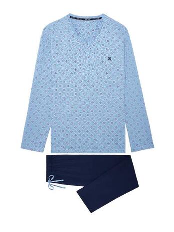 HOM Walter Long Sleepwear Blue Print