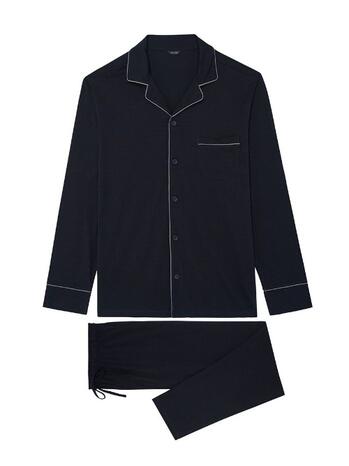 HOM Albert Long Sleepwear Navy
