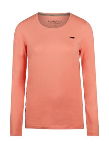 Charlie Choe Lovely Nights Women Longsleeve Coral