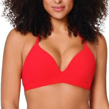 LingaDore Beach Voorgevormde Triangel Bikini top Venere Red