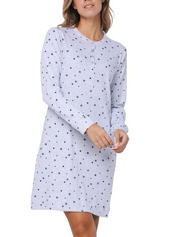 Rebelle Dames Nightdress with buttons (95 cm) Light Grey 111252-654-1-903