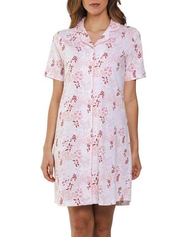 Pastunette Dames Nightdress full button 95cm Pink 111251-111-1-210