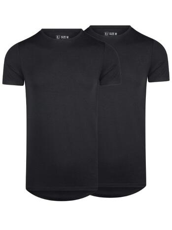 RJ Bodywear Men Good Life Lissabon Shirt met ronde hals Black