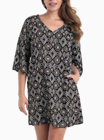 Anita Badmode Garda Tuniek Zwart/goud