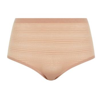Chantelle Softstretch Stripes High Waist Brief Clay Nude