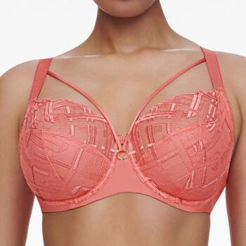 Chantelle Graphic Support Very covering underwired bra Coral