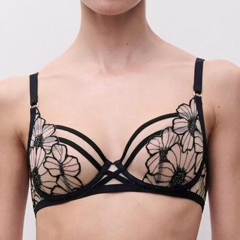 Chantelle Lush Covering underwired bra Black / Soft Pink