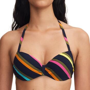 Chantelle Badmode Identity Half-cup memory bra Colorful Stripes