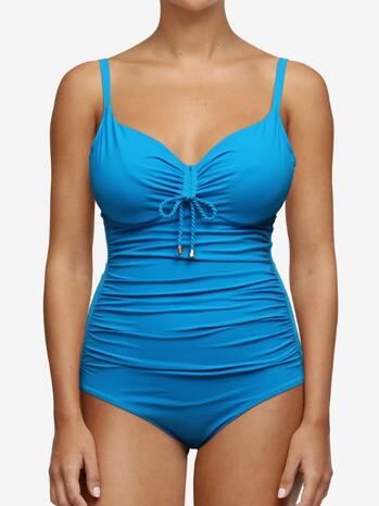 Chantelle Badmode Inspire Covering underwired swimsuit Bright Blue