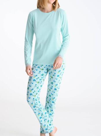 Lisca Bloomy Pyjama Blue Bouquets