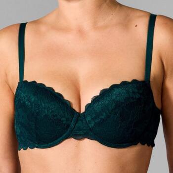 Sapph Madelon Moulded T-Shirt Bra Forest Green