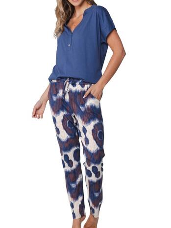 Pastunette Premium Pyjama with buttons Dark Blue