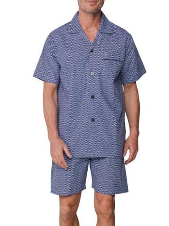 Robson Heren Shortama full button Blue