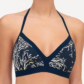 Chantelle Badmode Atlantis Wirefree triangle foam bra Blue Coral