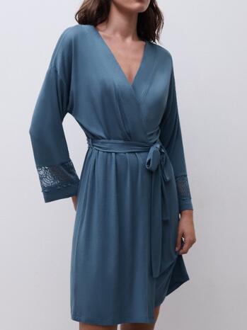 Femilet Nachtmode Josie Kimono Jeans Blue