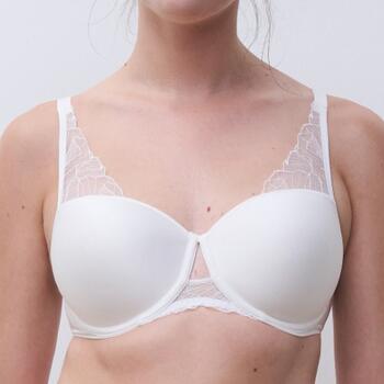Chantelle Tattoo Love Half-cup memory bra Milk