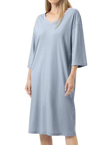 Mey Nachtmode Wild Violets sleepshirt 3/4 sleeve sleepy blue