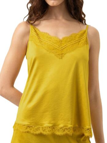 Mey Nachtmode Shine Lace camisole golden spice