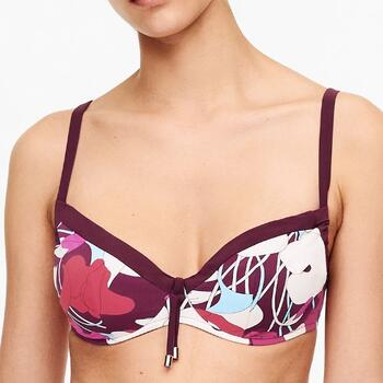 Chantelle Badmode Flowers Covering underwired bra (adjustable) Purple flowers