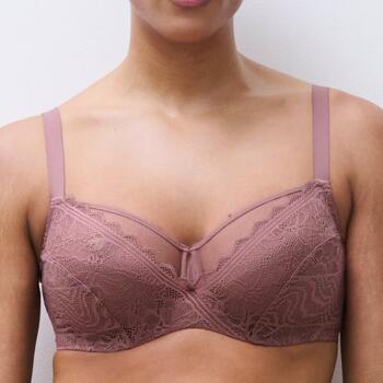 Chantelle EasyFeel Floral Touch Very covering underwired bra Rose Des Bois