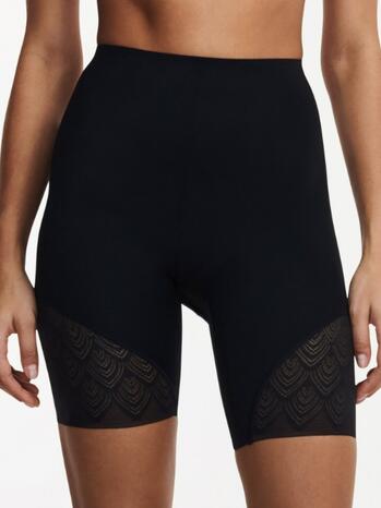 Chantelle Sexy Shape High Waist Mid-Thigh Short Zwart