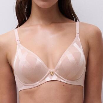 Chantelle Glaze Plunge t-shirt bra Soft Pink