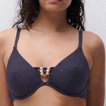 Chantelle Badmode Minuit Plunge underwired bra Black pearl