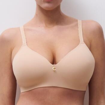 Chantelle Romance Wirefree support t-shirt bra Goudkleurig Beige