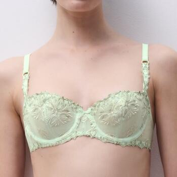 Chantelle Champs Elysees Half-cup balcony bra Green powder