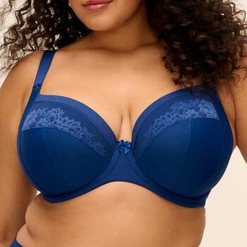 Elomi Nerina French Navy Uw Plunge Bra - Stretch