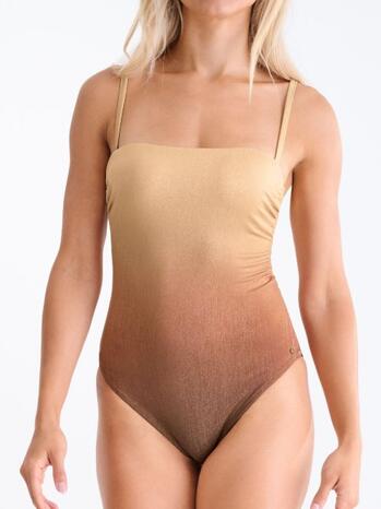 Lisca Swimwear Cairo Badpak Met Voorgevormde Cups Golden Sand