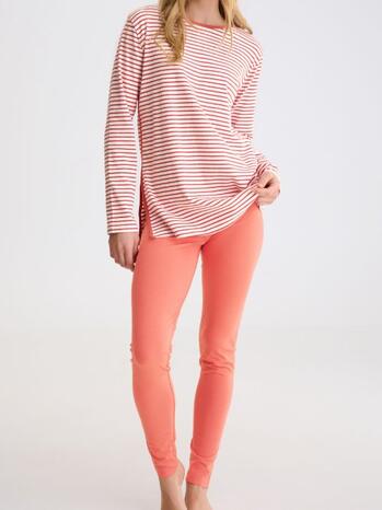 Lisca Infinity Pyjama Met Tuniek En Legging Dark Melon
