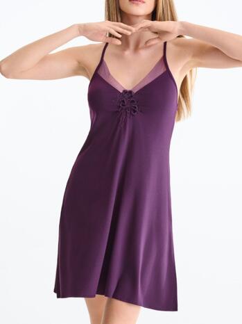 Lisca Nachtmode Velvet Luxe Nachtjapon Shadow Purple