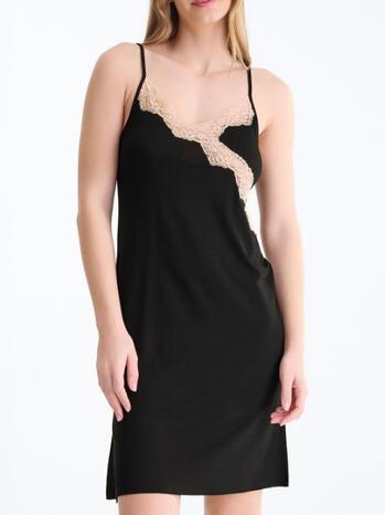 Lisca Nachtmode Tania Nachtjapon Black