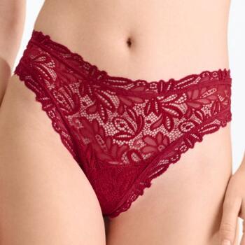 Lisca Tiara High-Leg Brazilian Briefs Cranberry Juice