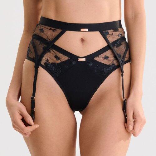 sexy unterwäsche pink Sexy Dessous Schwarz 3-teiliges BH-Höschen-Set für Erwachsene