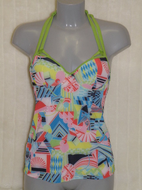 Marlies Dekkers Bademode Yellow Submarine print/grün tankini top