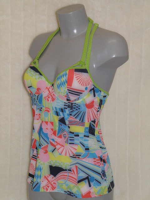 Marlies Dekkers Bademode Yellow Submarine print/grün tankini top