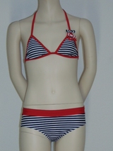 Brüste und Unterhosen Stripes rot/weiß set