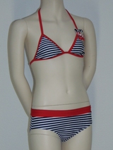 Brüste und Unterhosen Stripes rot/weiß set