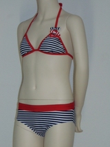 Brüste und Unterhosen Stripes rot/weiß set