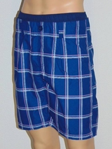 Nickey Nobel Check navy-blau/pink badehose