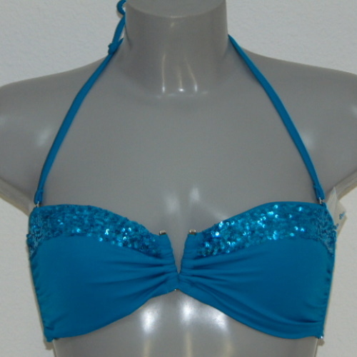 Sapph Bademode Princess Flash türkis unwattierter bikini bh