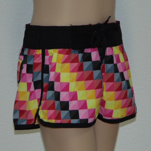 Shiwi  gelb/pink strand short