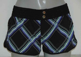 Shiwi Plaid schwarz/violett strand short