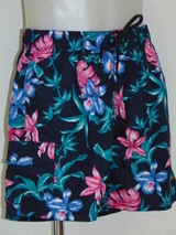 Schiwi-Männer Flower navy-blau/pink badehose