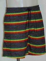 Schiwi-Männer Jamaican grau/print badehose