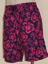 Schiwi-Männer lotus navy-blau/pink badehose